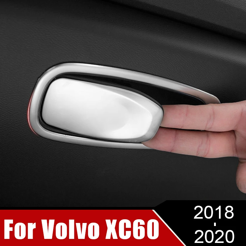 Для Volvo XC60 2018 2019 2020 из нержавеющей стали автомобильный пилот перчаточный ящик