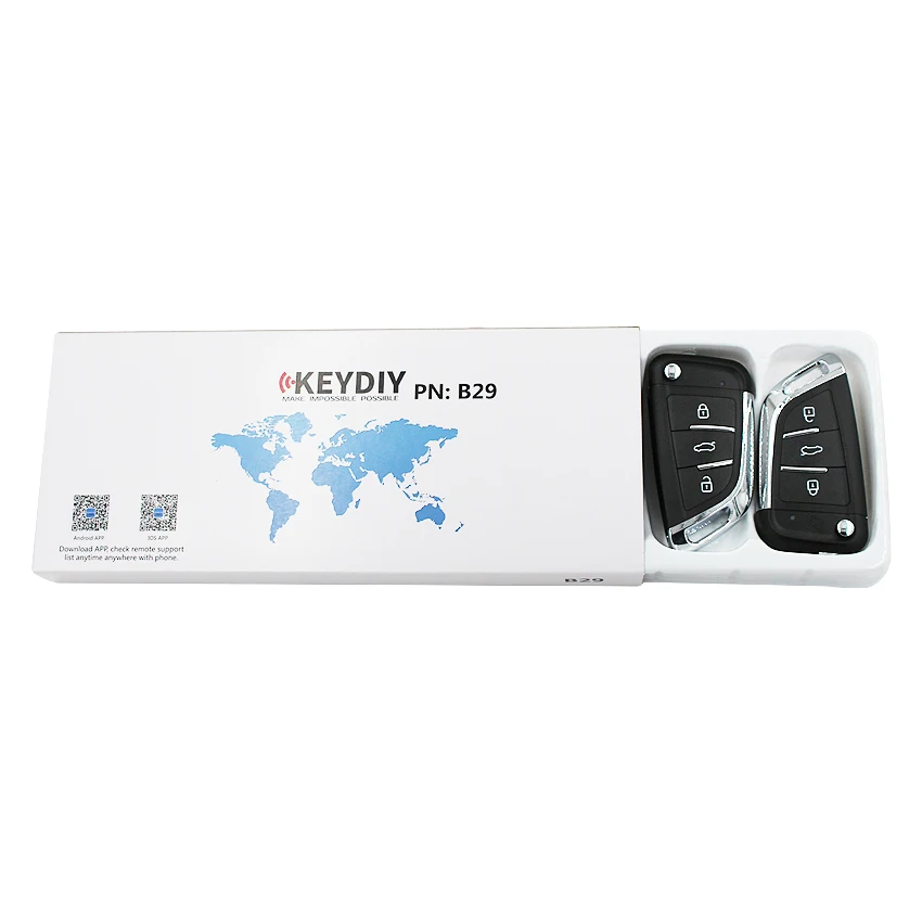 Пульт дистанционного управления KEYDIY 2 + 1 кнопки универсальный ключ B Series B29 для KD