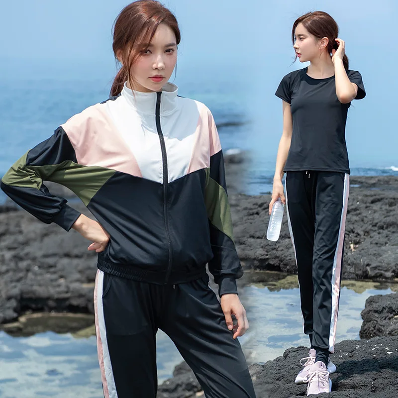 

2020 New Style Yoga Clothes Suit Women's Loose-Fit Joint Trousers Simple Bra Assortments Fitness Suit