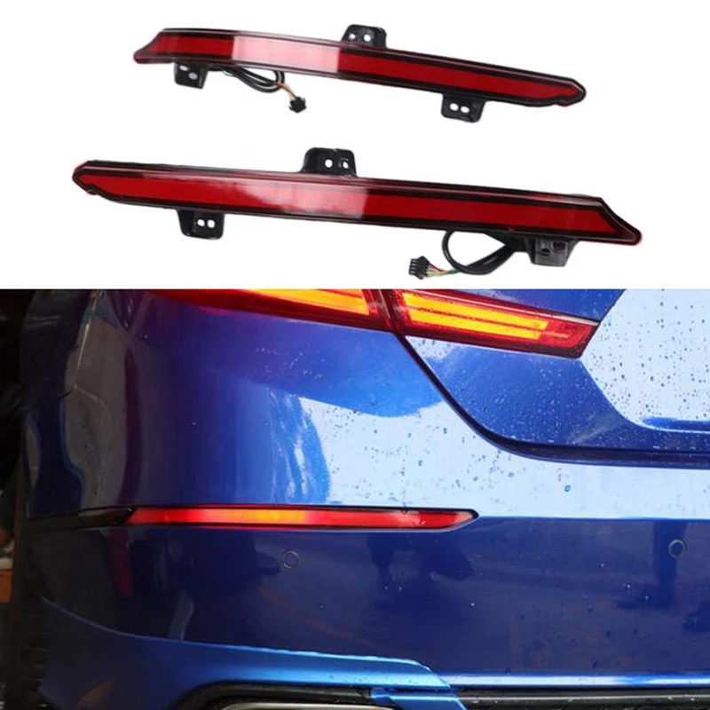 Для Honda Accord Inspire Plug& Play Автомобильный светодиодный задний противотуманный фонарь, тормозной светильник, Динамический указатель поворота, светильник, украшение бампера