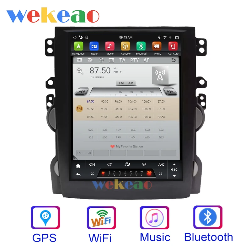 Wekeao вертикальный экран Tesla style 12,1 ''Android 8,1 автомобильный dvd мультимедийный плеер Авто gps навигация для NISSAN X-TRAIL Qashqai