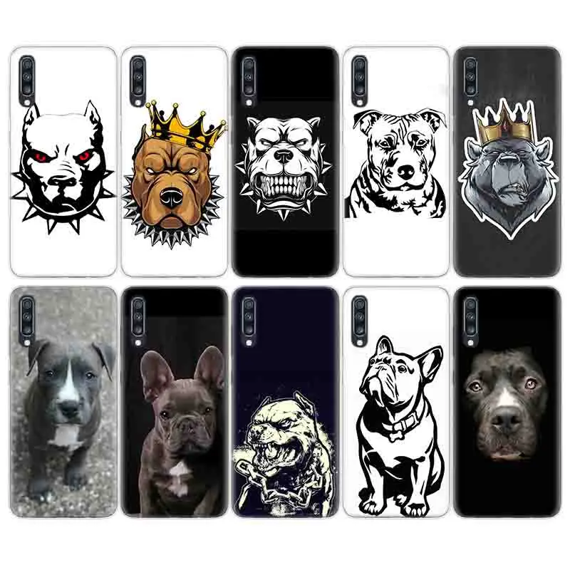 Pit Bull Lovely Dog Silicon Phone Case For Samsung S9 S8 A6 A8 J4 J6 Plus + A7 A9 J8 2018 S6 S7 Edge Note 10 Pro 9 8 Cover |
