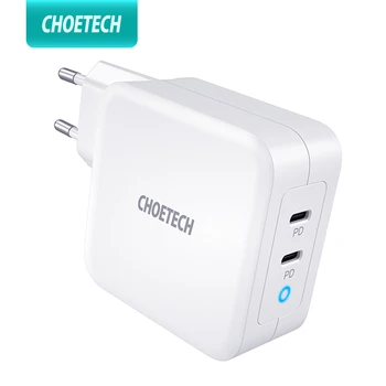 

CHOETECH 100W PD GaN Charger Dual USB Type C Quick Charger for MacBook Air iPad Samsung Huawei ASUS DELL Tablet Notebook Laptop