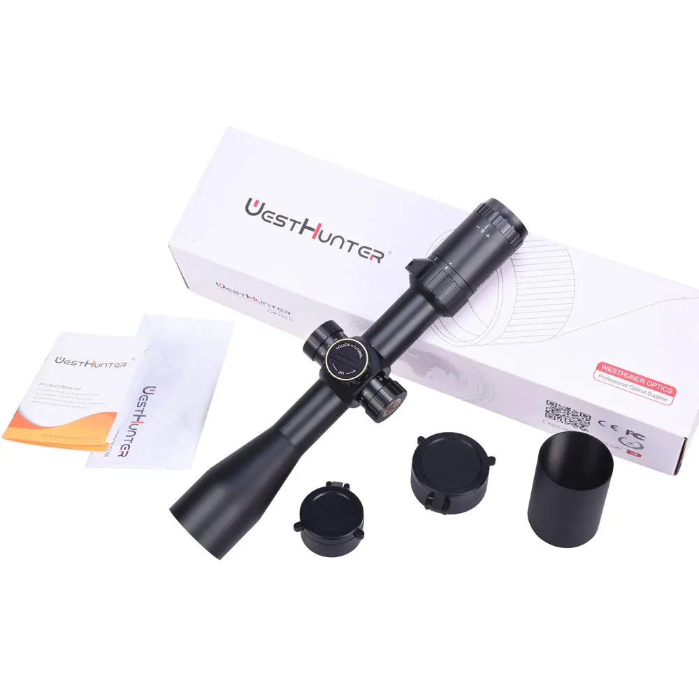 WESTHUNTER HD 4-16X44 FFP Rifle Scopes High Quality First Focal Plane Tactical Riflescopes Side Parallax Wheel Shooting Sights