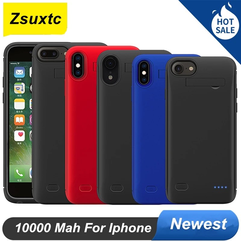 Чехол для iphone 6 6S 7 8 Plus X XS XR Max 11 Pro 10000 мАч | Мобильные телефоны и аксессуары