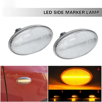 

2PCS LED side maker lights Clear Amber Led Lamp 784104409272 84401SA001