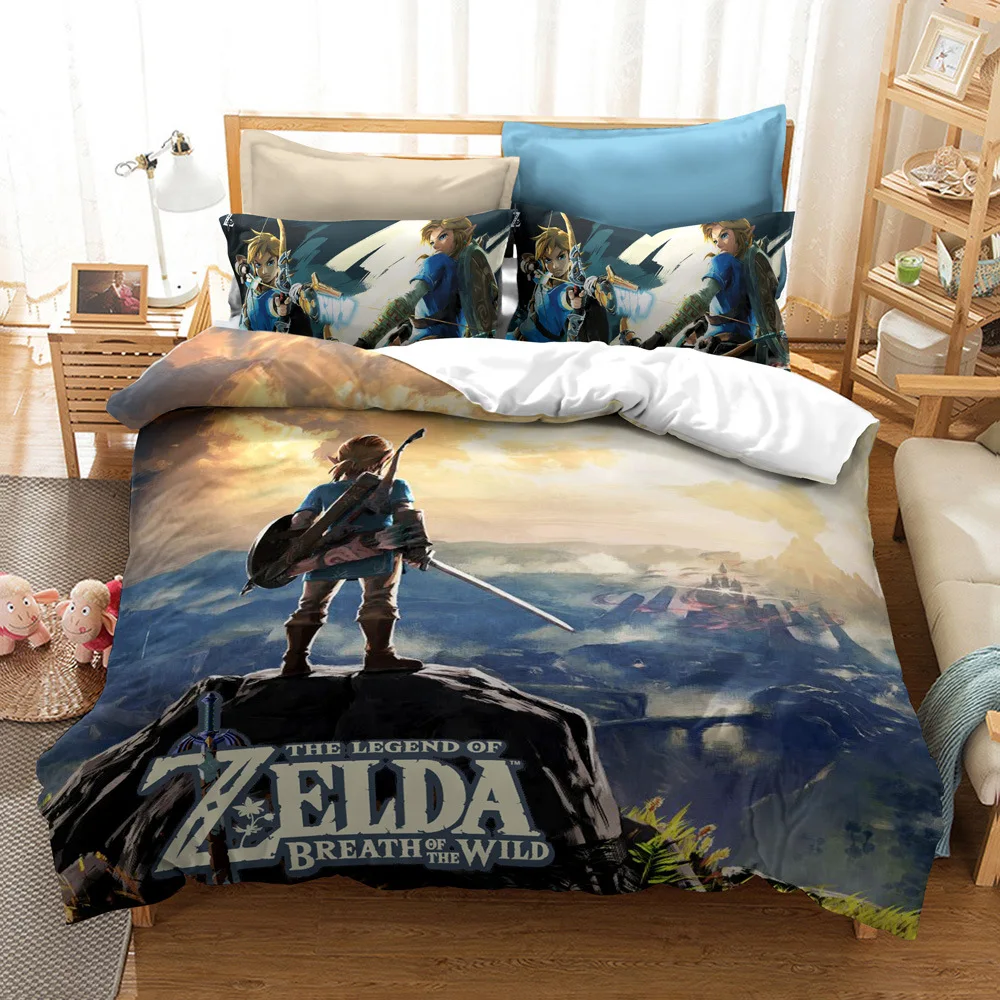Details about   3D The Legend of Zelda Game Bedding Set Duvet Cover Pillowcase Single Double UK 
