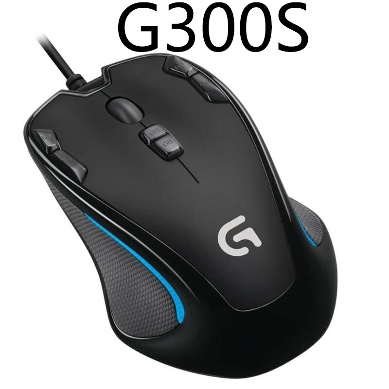 Logitech G502/M90/G102/G403/G402/G302/G90/MX518/G300S Hero программируемая игровая мышь 16000 dpi RGB игровая офисная мышь для ПК - Цвет: G300S