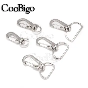 

500pcs Metal Swivel Trigger Snap Hook Key Chain Lobster Clasp Holder Key Chain Rings For DIY Craft Outdoor Backpack Bag Parts