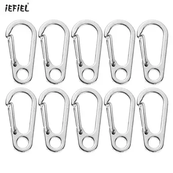 

Mini SF Metal Clasps Spring Backpack Carabiner Clips Paracord Survival Gear Tiny Snap Hook Fastener DIY Key Chain Jewelry Buckle