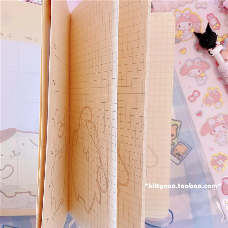 Agenda de Papel Presente para Crianças Material de Escritório Cinnomoroll Coelho Diário Escola Caderno Agenda Planejador Sketchbook Notebooks 630 15 High Quality Material escolar e de escritório