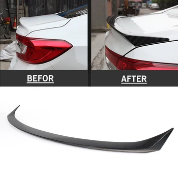 

For Honda Accord 10th 2018 Rear Spoiler Trunk Wing Trim ABS Carbon Fiber Style Car Accessories