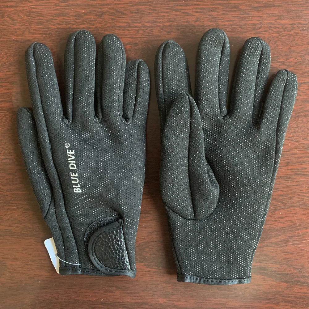 1 pair diving gloves Professional 1.5mm Neoprene Warm Gloves Diving Equipment High Quality Gloves For Swimming dive black pink 6