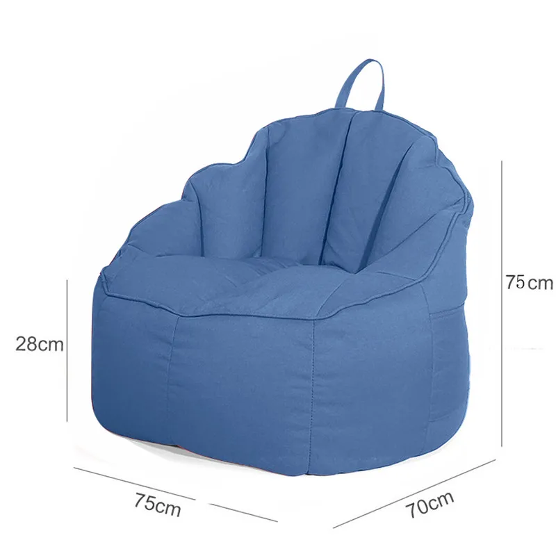 Single Sofa Cama Tatami Comfortable Bedroom Balcony Living Room Creative Lazy Soft Bean Bag Chair Without Filling Children Sofas