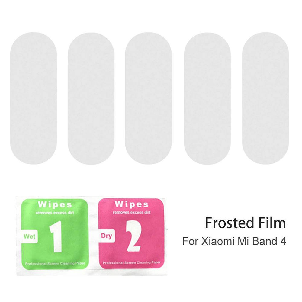 

5 Pcs Screen Film for Xiaomi Mi Band 4 Explosion-proof LCD Pet Full Cover Screen Protector Film Avoid Damage and Scratches