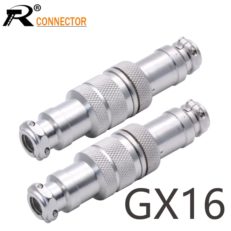 10 комплектов GX16 2/3/4/5/6/7/8/9 Штекерный и гнездовой штырьковый разъем 16 мм