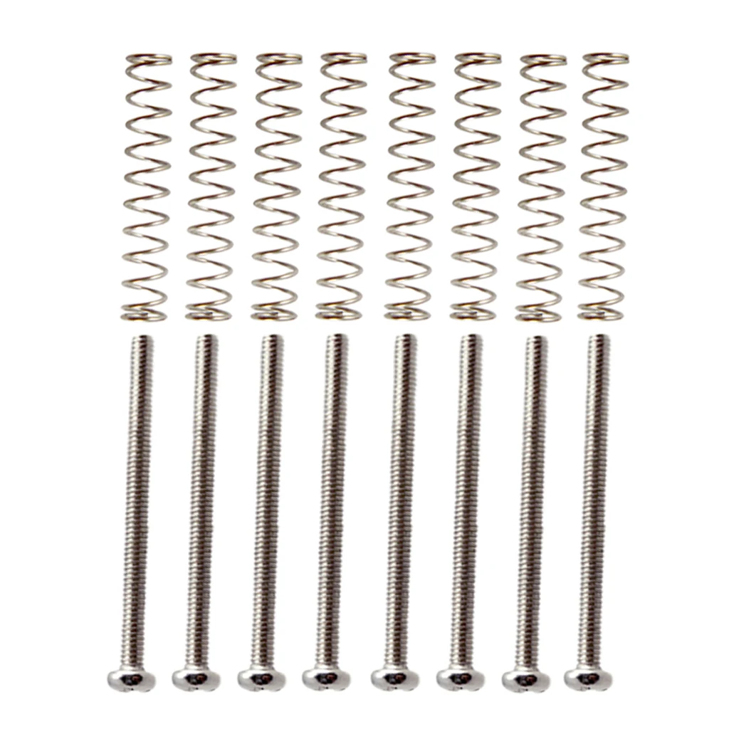 8x Replacement Humbucker Double Coil Pickup Frame Screws for Electric Guitar