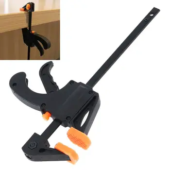 

4/6 Inch Quick Ratchet Release Speed Squeeze Wood Working Work Bar F Clamp Clip Kit Spreader Gadget Tool DIY Hand Carpenter Tool