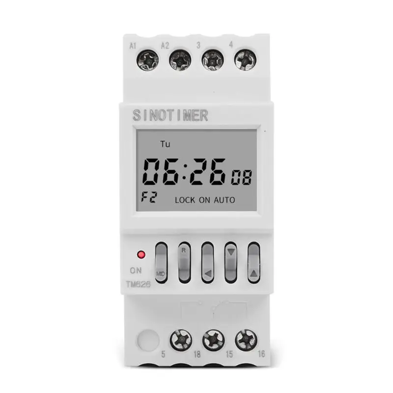 2 Channels Separate Time Control Output 7 Days Programmable Timer Clock Switch