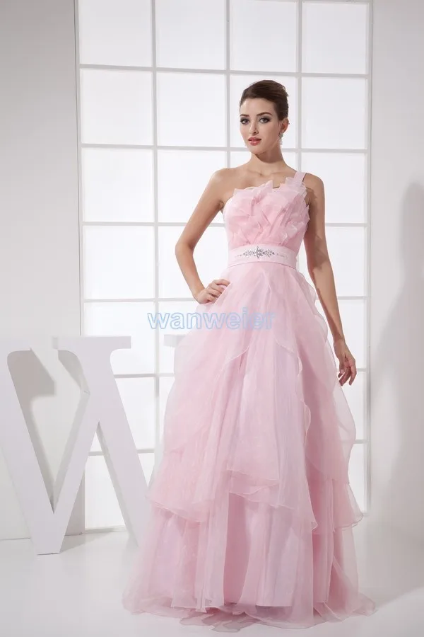 Платье Персиковое платье vestido пляжное Формальное Коралловое платье Индивидуальный размер/цвет одно плечо платья подружки невесты