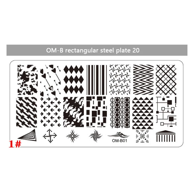 Nail Art Stamper пластины цветочный животный узор ногтей Stampping шаблон изображения пластины трафаретные гвозди дизайн Красота Инструменты Наборы