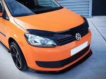 

Van Demon Tailored Black Bonnet Deflectors Acylic Hood Stone Bug Protector Guard for VW Volkswagen Caddy 2010-2015