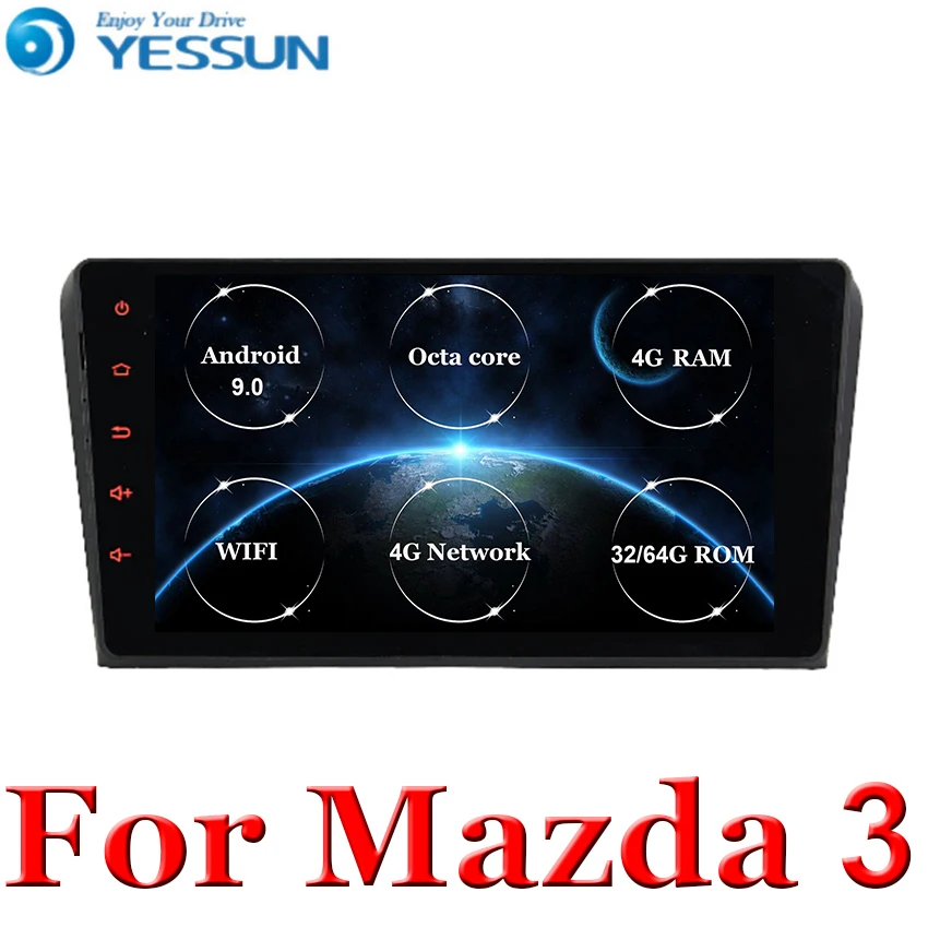 #*Cheap 2 Din android 9.0 car multimedia radio For Mazda 3 Mazda3 2004 2005 2006 2007 2008 2009 car dvd gps Navigation stereo Player
