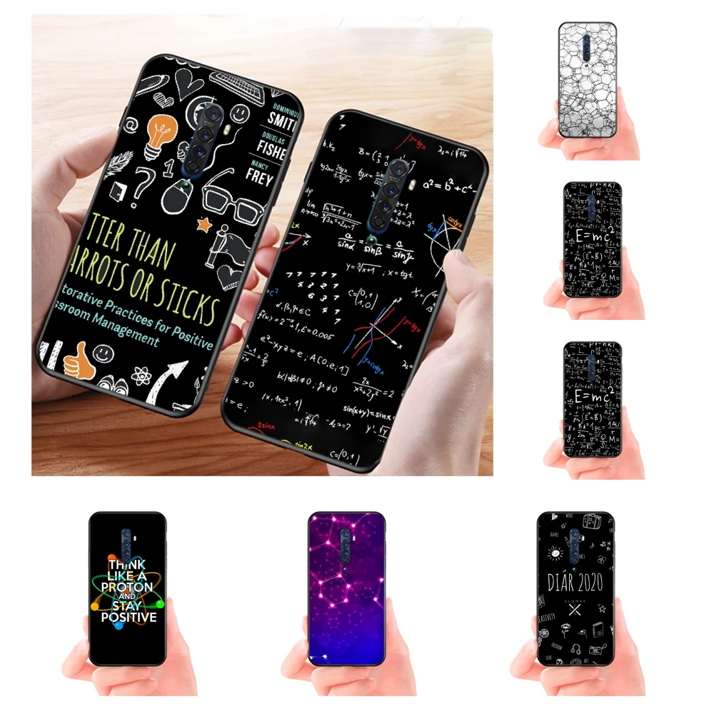 NBDRUICAI символ ранней физики формула чехол Черная мягкая фотография для OPPO Reno2 Z R15 pro