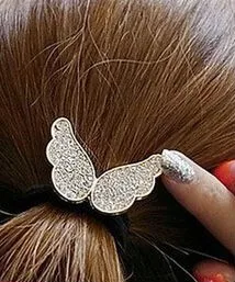 Модная обувь с бантиками Повязка на голову для девочек-подростков крыльями