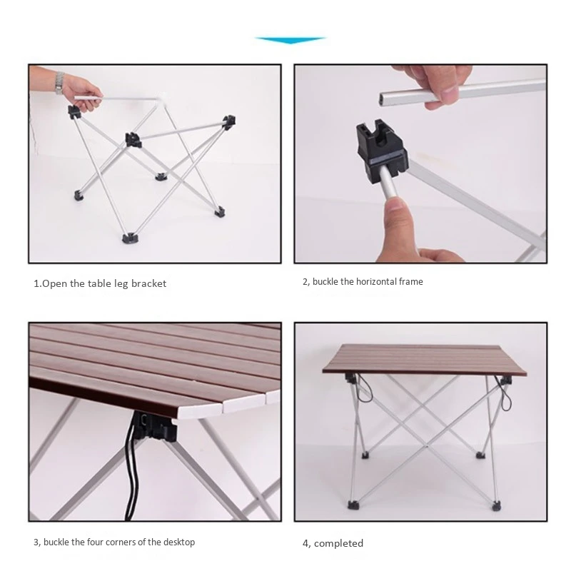 Сверхлегкий стол из алюминиевого сплава, стол для кемпинга, портативный складной стол для кемпинга, стол для самостоятельного вождения