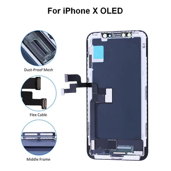 

AAA+ 100% New OLED/LCD For iPhone X XR Display Cheaper Price Display For iPhone XS Screen 100% Test Good 3D Touch with gift