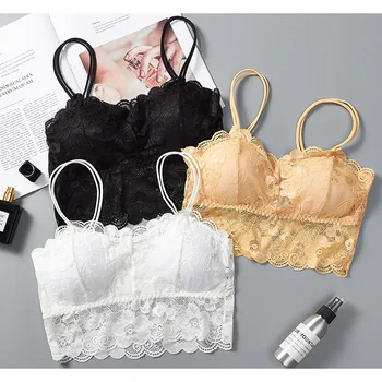 

Ladies Lace Bras Fashion New Pure Color All-match Breathable Temperament Comfortable Quick-drying Soft High Quality Underwear
