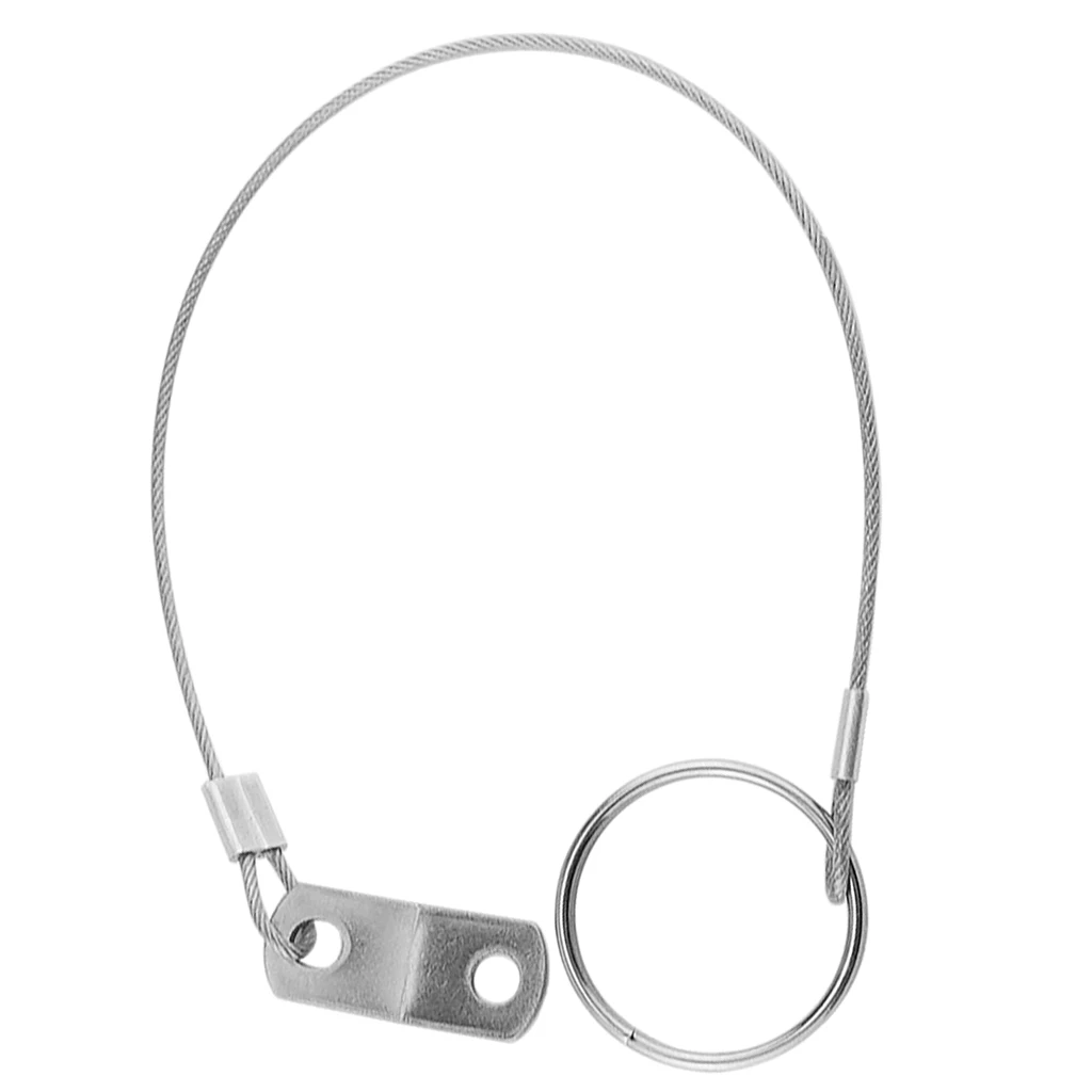 316SS Quick Release Pin Lanyard for Boat Bimini Top Deck Hinge Marine Accessories-150mm 6 inch