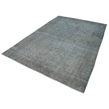 

207x309 Cm Grey Handmade Overdyed Rug-7x10 Ft