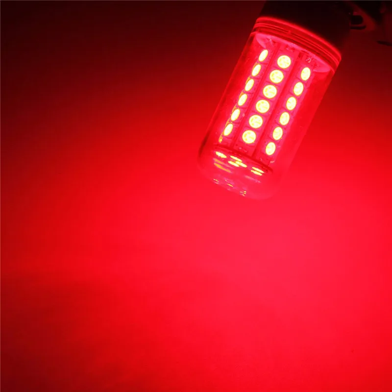48LED 5050SMD LED 전구 E27 E14 G9 B22 AC110 3.5W 에너지 절약 램프 전구 장식 조명, 300 루멘 레드 그린 블루