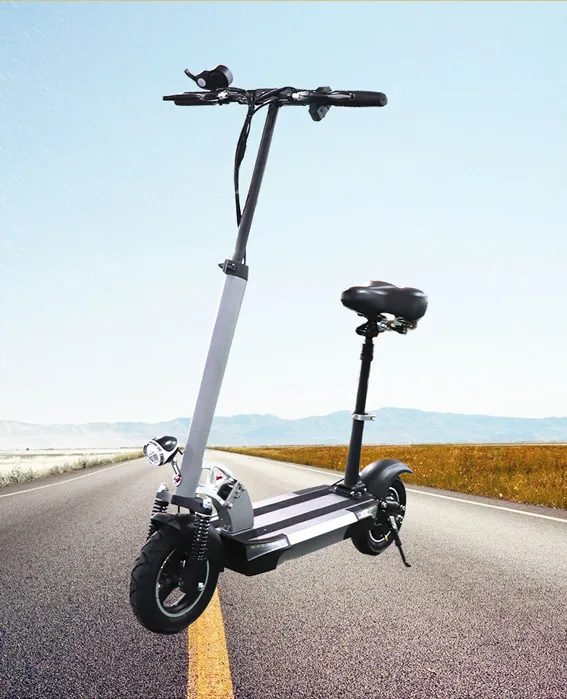 Flash Deal 48V 500w long distance 100km lithium battery electric scooter 10inch powerful electric skateboard patinete electrico adulto LCD 13