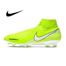 Оригинальные мужские футбольные кроссовки Nike Phantom VSN Elite DF FG, дышащие Нескользящие футбольные бутсы, светильник, уличные спортивные кроссовки AO3262