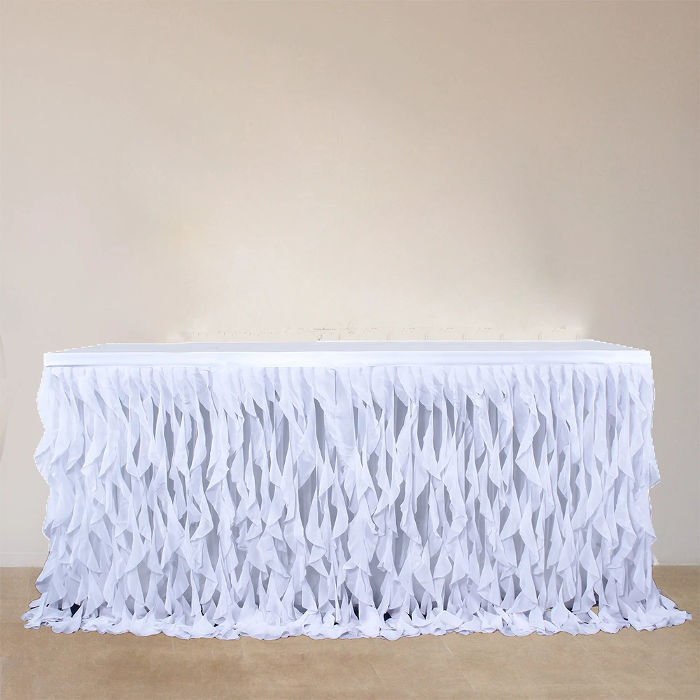 Many Tulle Tutu Table Skirt Tulle Tableware for Wedding Decoration Baby Shower Party Wedding Table Skirting Home Textile