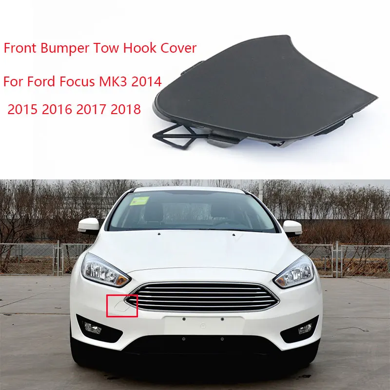 Front Bumper Tow Hook Cover Cap For FORD FOCUS MK3 2014 2015 2016 2017