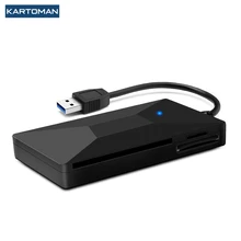 KARTOMAN USB 3.0 HUB czytnik kart inteligentnych micro SD/TF pamięć ID Bank EMV elektroniczny DNIE dni citizen sim cloner adapter złącza