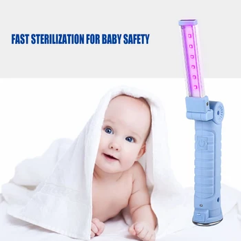 

LED UV-C Light Disinfection Sterilizer Wand Handheld Foldable UV Germicidal Lamp Tube UVC Germicidal Light Sterilizing Lights