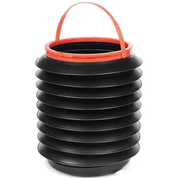 

Car Round Leak-proof Folding Storage Bin Auto Portable Telescopic Trash Can Mini Household Outdoor Retractable Water Bucket 4L