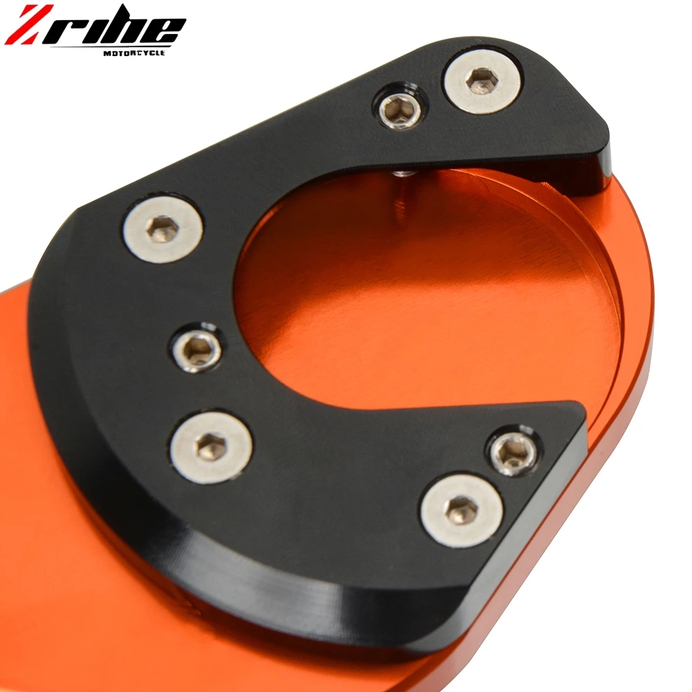 CNC Kickstand боковая стойка наращивание накладка пластина для KTM DUKE RC 125 200 390 Enduro supermoto SM SMC Приключения 690 950 990