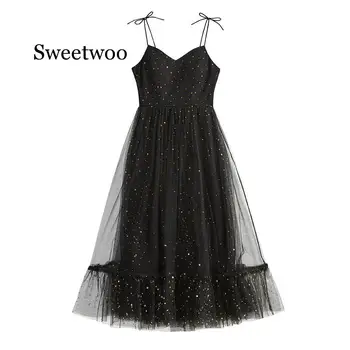 

Vintage Party Sexy Black Lace Long Dress Plus Size XS-XXXL Women Mesh Hollow Bodycon Fashion African Maxi Sequins Dress Lady