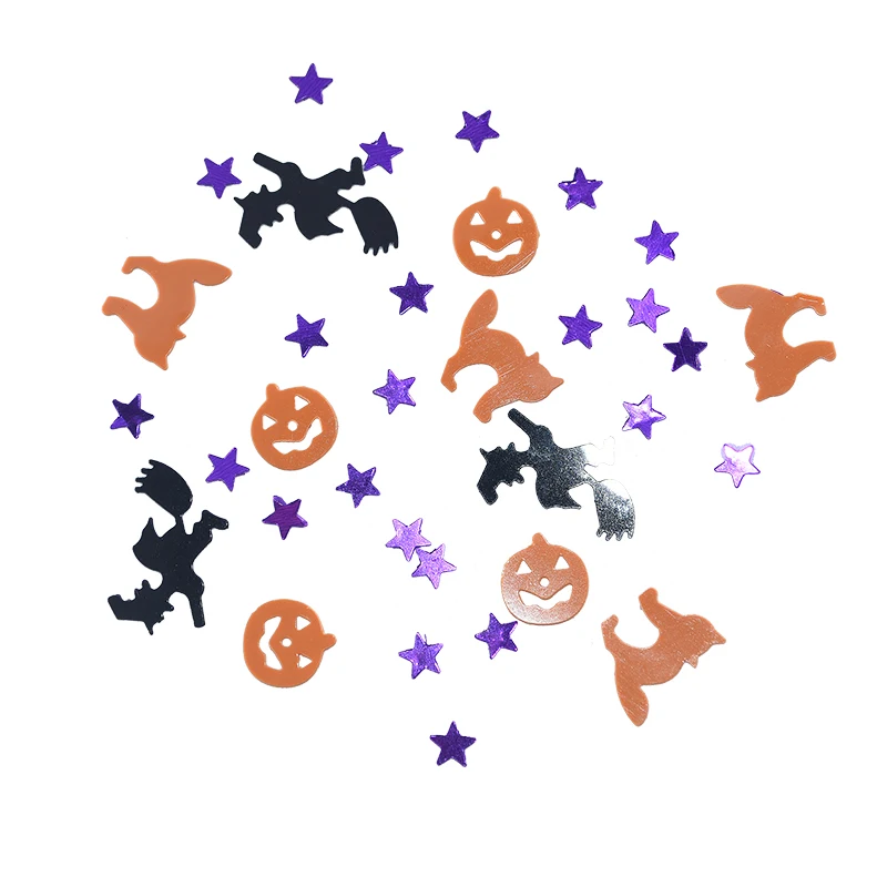Happy Halloween Pumpkin Spider Bat Confetti Table Sprinkles Decoration