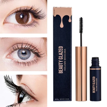 

4D Fiber Mascara Long Eyelash Silicone Brush Curving Lengthening Mascara Waterproof Longlasting Makeup Eye Cosmetic TSLM1