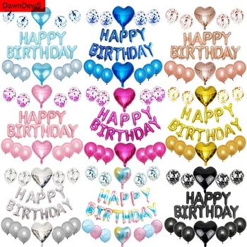 

Happy Birthday Balloon Baloons Wedding Balloons Air Helium Globos Baby Shower Boy Girl 1st Birthday Party Decorations Kids Toy