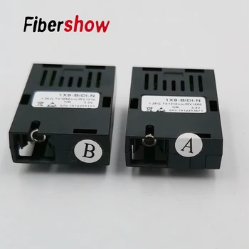 

1.25G gigabit Single fiber SC connector bidi 20km 1*9 module optical transceiver for 1000M media converter HTB-GS-03