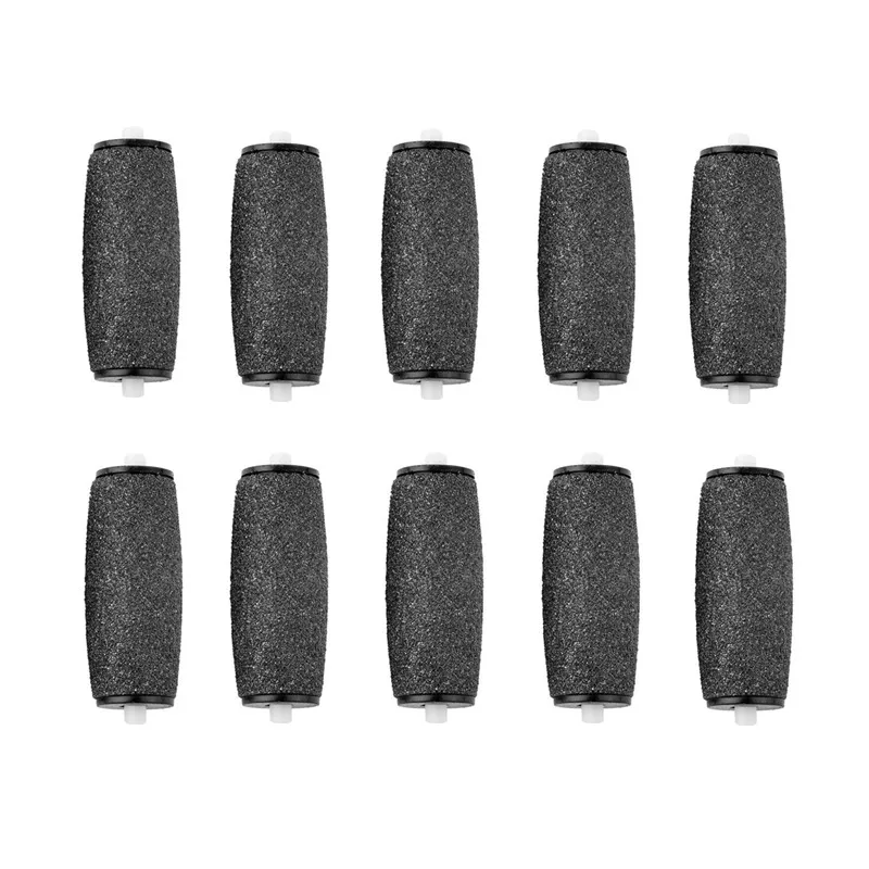 10pcs/lot Black Foot care tool roller Heads pedicure herramientas hard roller Heads for scholls N006 6pcs dual heads rotation gift pen lightweight metal black ink pen for school and office supplies silver