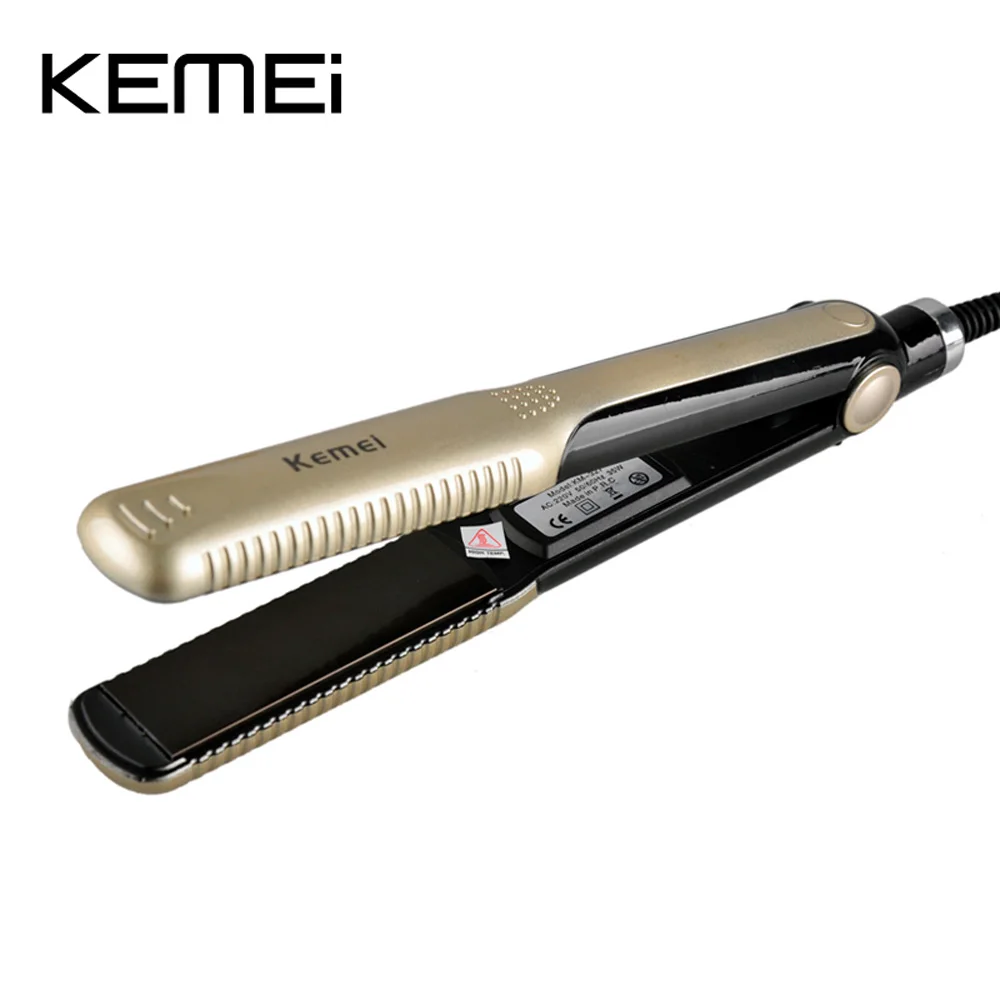Kemei мини выпрямитель для волос Профессиональный Выпрямитель для волос электрический портативный сухой керамический утюжок для ухода за волосами Инструменты для укладки
